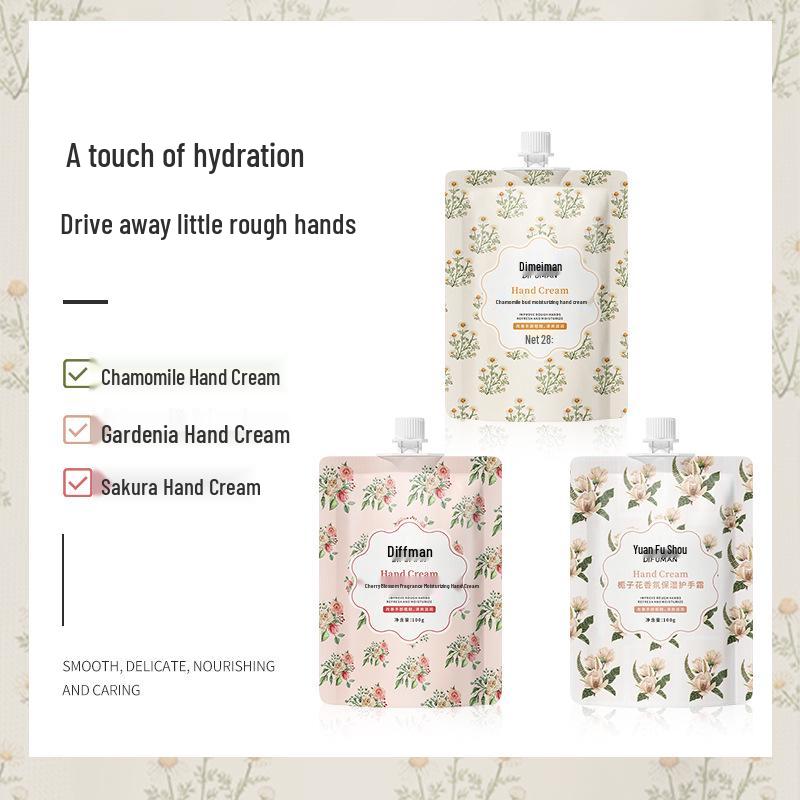 Difuman Sakura Scented Moisturizing Hand Cream for Dry, Wrinkled Skin, Hangnail Relief, Travel-Friendly, Unisex