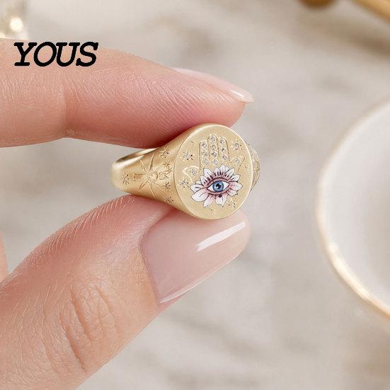 Electroplated Ring Finger Ring, Butterfly Heart Rabbit Pattern Band, Imitation Design Technology for Lover Daily Wear Accessories Special-shaped