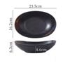 Japanese Style Oval Deep Ceramic Dumpling Plate
