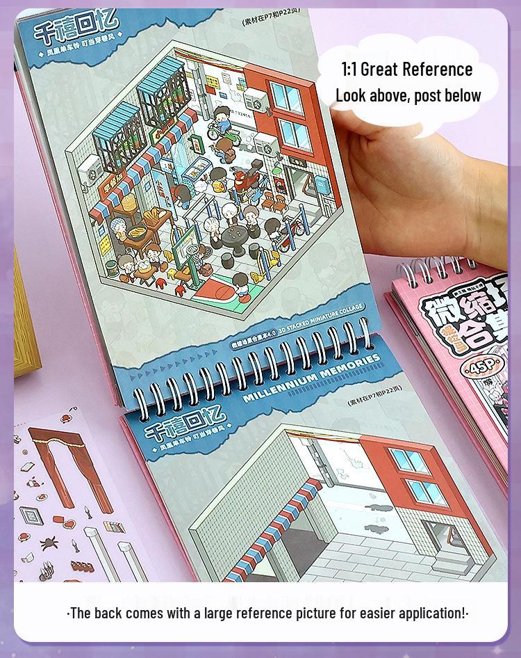 Tirador Cottage Girl Scary Scene Stickers: DIY Journal & Toy Collection