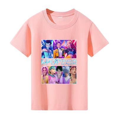 Vestiti per Bambini KPop Demon Hunters Saja Ragazzi Morbidi Ragazzi Ragazze T-Shirt Moda Estiva Maglietta Cool per Bambini Costume Cosplay