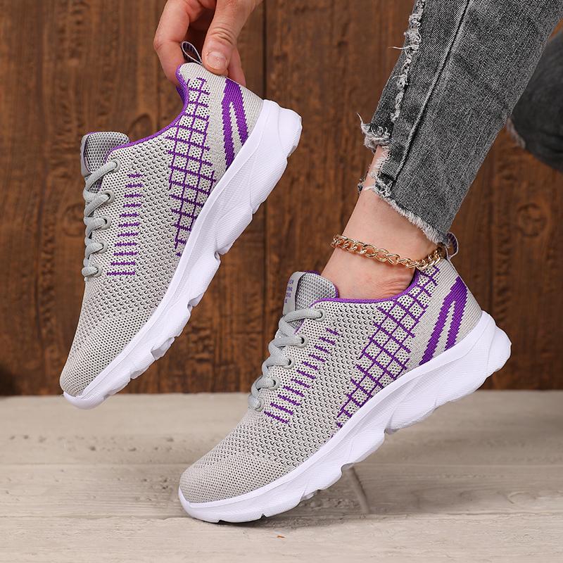 2025 New Women's Running Shoes Spring Autumn Breathable Casual Sports Shoes Mesh Anti Slip Vibration Comfortable Walking Shoes