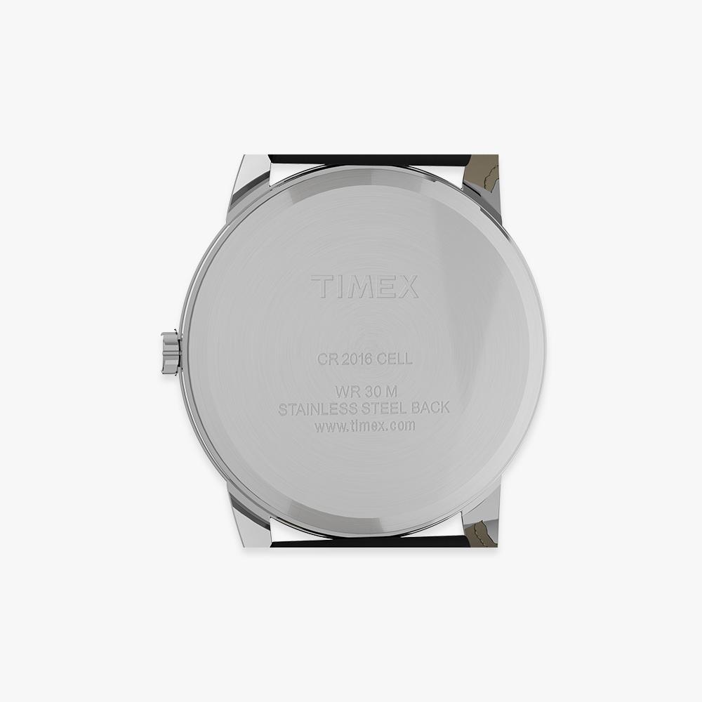 [Timex] Easy Reader Black Leather Strap Dress Watch 35mm T2H281