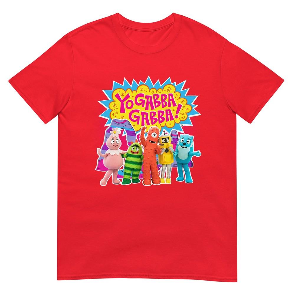 Yo Gabba Gabba Colorful Character Cutouts Tshirt S