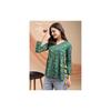 Youthnic WomenS Poly Rayon Printed Alia Cut Peplum Top(Begani Rama)