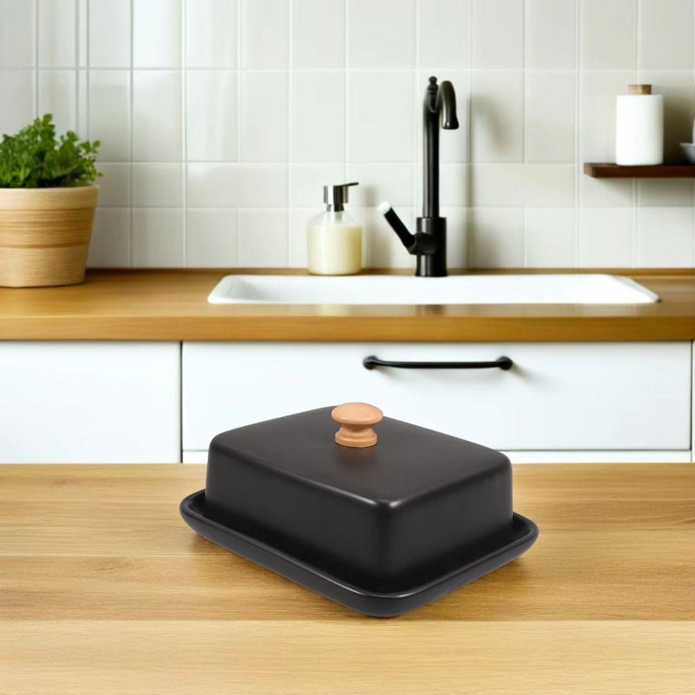With Lid Nordic Butter Plates Rectangular Wide Butter Box Fresh Cheese Tray  Family Gathering