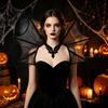 Sophisticated Vampire Cosplay Wear Stand Up Collar, Gothic Victorian Shoulder Cape, Women's Adjustable Neck Ruffle Collar for Halloween Party Costume