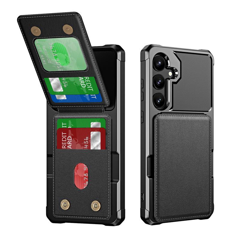 Samsung A05S Flip Card Holder Case: Anti-drop Wallet with Card Insert, Cross-border Compatible.