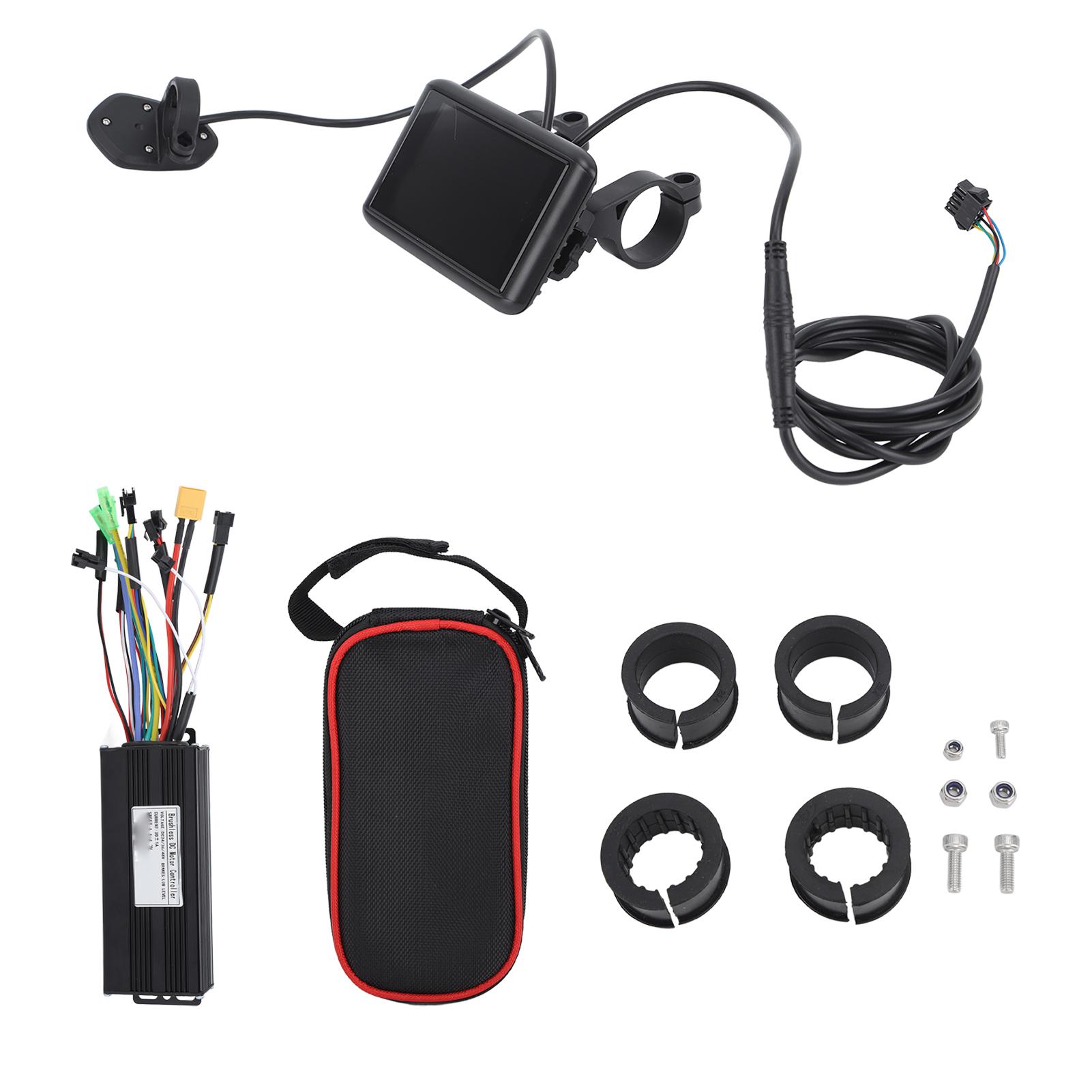 Electric Bike Motor Controller LCD Display Electric Bicycle 30A 3 Mode Controller with UKC1 Panel Controller Bag