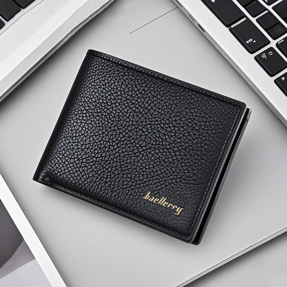 Korean Style Men Wallet PU Leather Storage Bag High-end PU Leather Coin Purse  Boys Gift