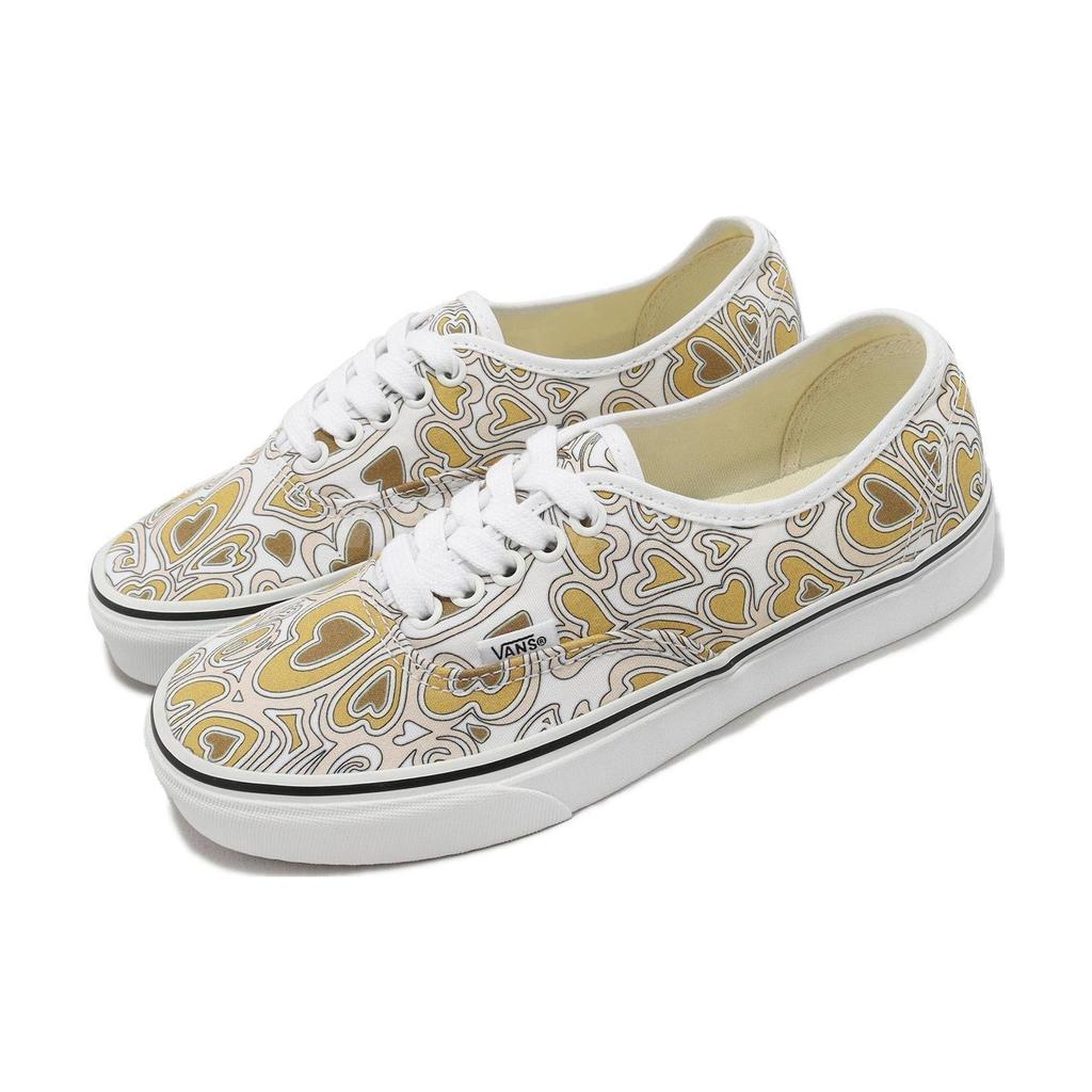 Vans Authentic Trippy Hearts Unisex Sneakers Tan Trippy-Hearts-Multi White VN0A5KS9JBW
