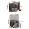 2Pcs Rust-Proof Wall Mounted Broom Stand Space Saving Mop Storage Clamp Mop Clip Rack  Household