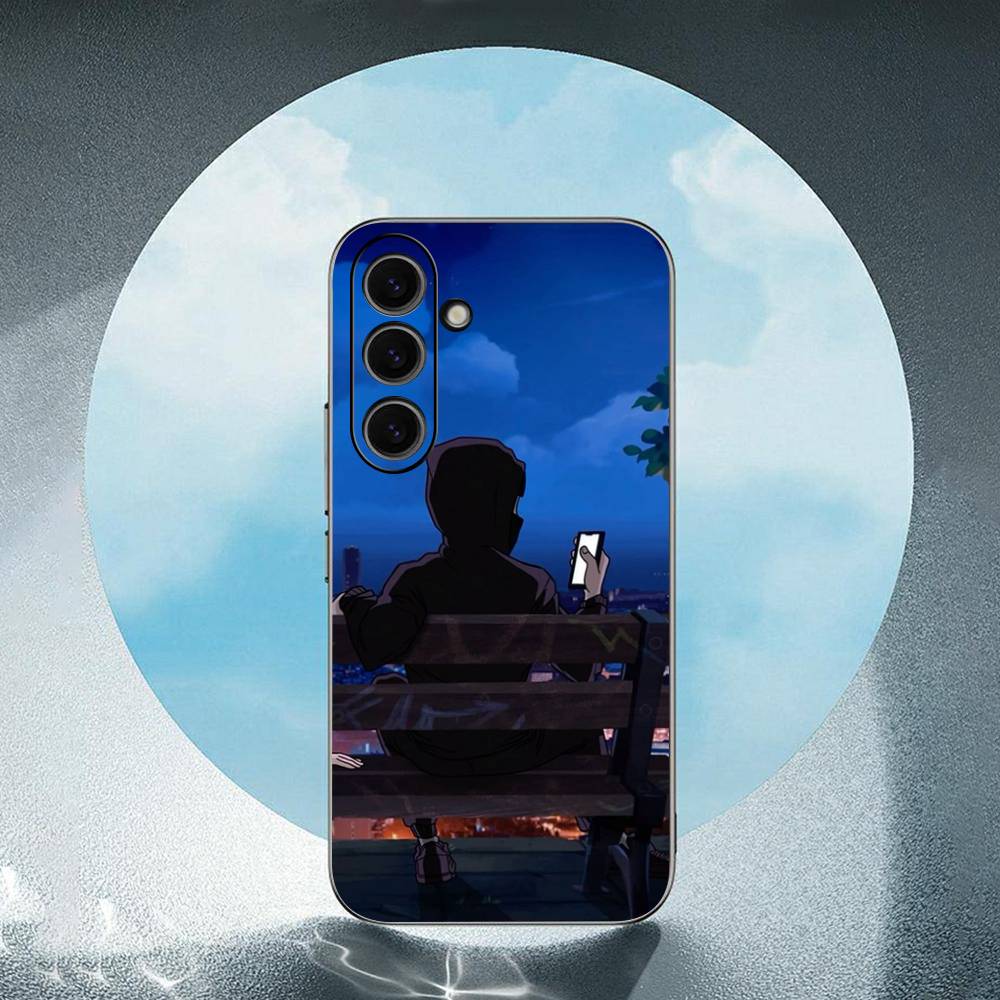B-BENY J-JR Luxury Black Phone Case For Samsung Galaxy S23 S24 S25 Ultra S22 Plus S21