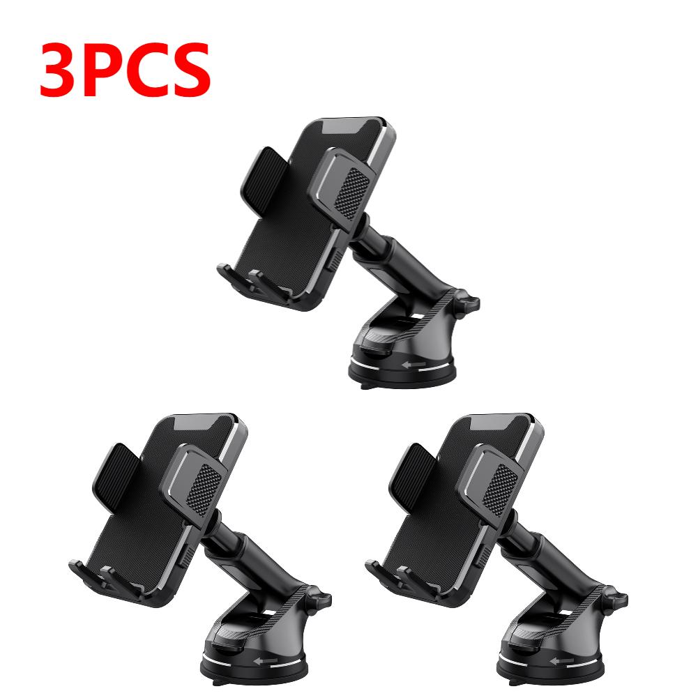 1-3PCS Portable Universal Gravity Sucker Car Phone Holder 360° Rotation Retractable Mobile Phone Stand for Trucks RVs Vehicles