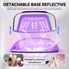 200W UV LED Nail Lamp 48 LEDs Nail Dryer with HD LCD Display Rechargeable Manicure Lamp for Curing All Nails Gel Nail Art Tools