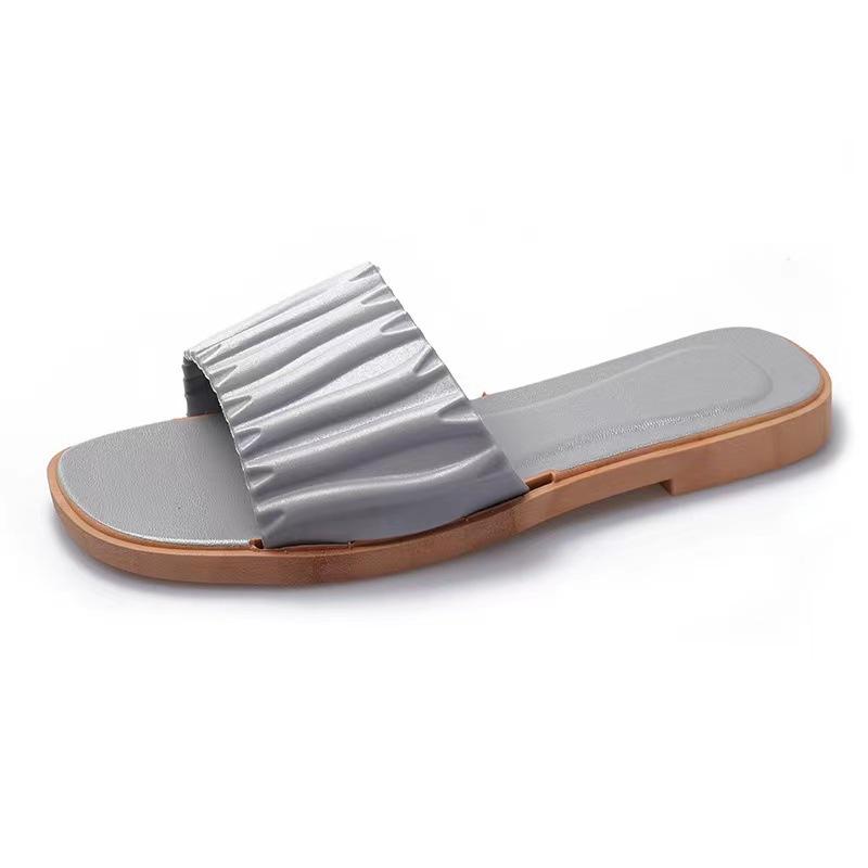 Pantofole da donna solide Sandali da spiaggia alla moda estivi leggeri e antiscivolo