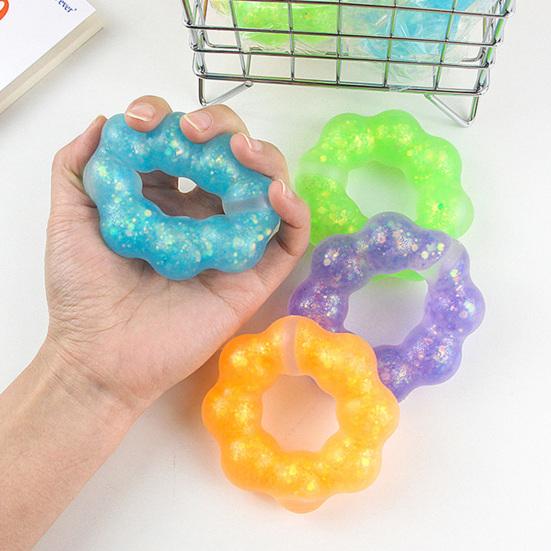Fidget Toy Soft TPR Squishes Portable Stress Relief Bracelet Pendant Kids Adults Squeeze Toy Decompression Gift