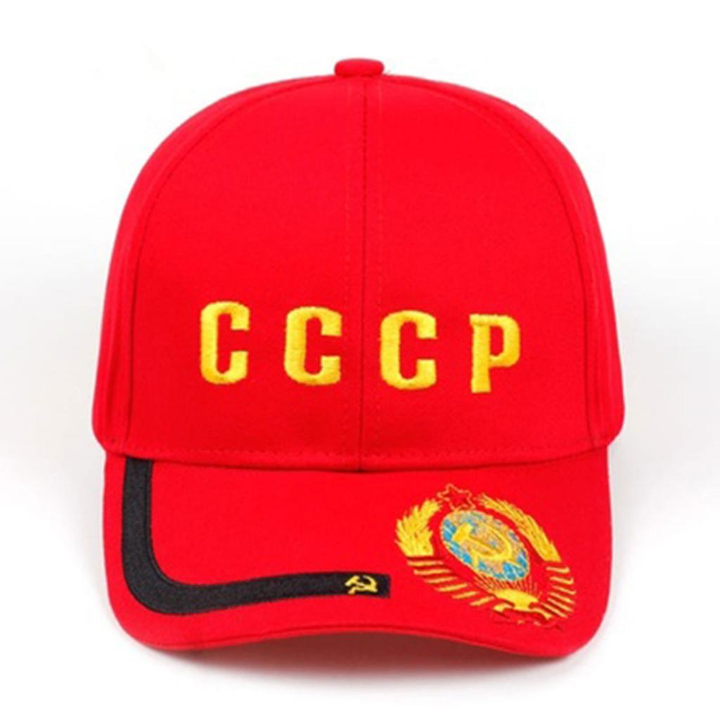 Hat Brim Emblem CCCP Baseball Cap Men's and Women's Casual Travel Hats Outdoor Sports Golf Hat Hiking Caps