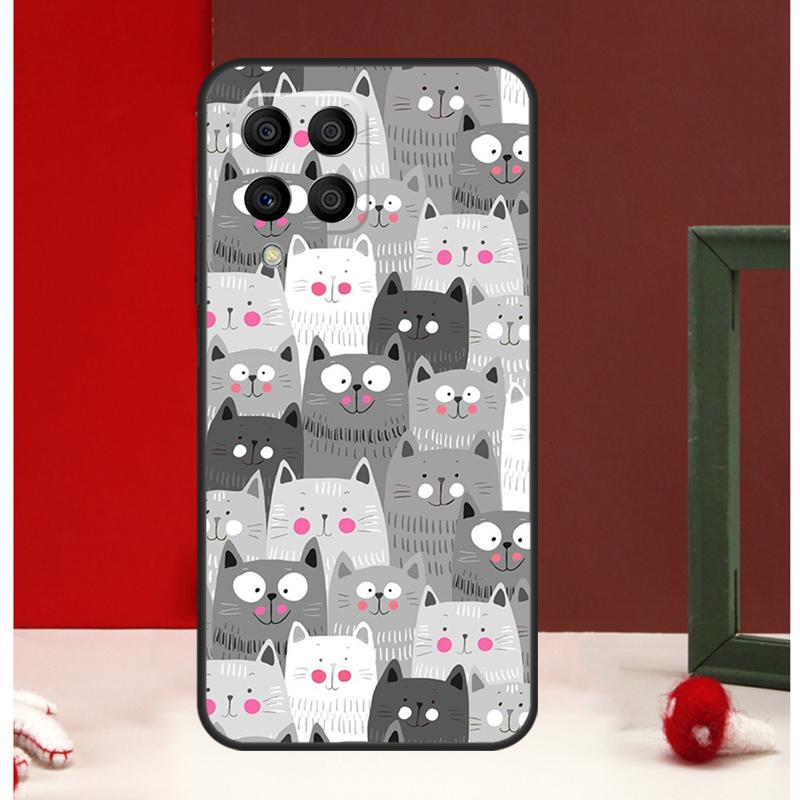 

Funny Cat Collage Case For Samsung Galaxy M56 M36 M16 M31 M21 M13 M33 M53 M15 M35 M55 M12 M32 M52 M14 M34 M54 Samsung M55