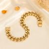Cuban Chain Trendy Brand Hip-hop Buckle Men's Bracelet