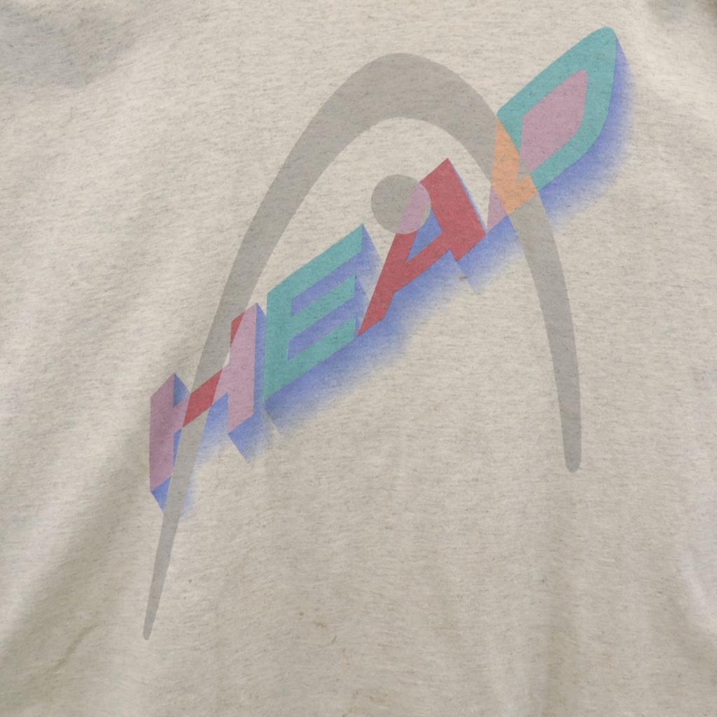 HEAD 90s Made in USA Old Short sleeve T-shirt 2X gray Single stitch Men's Used