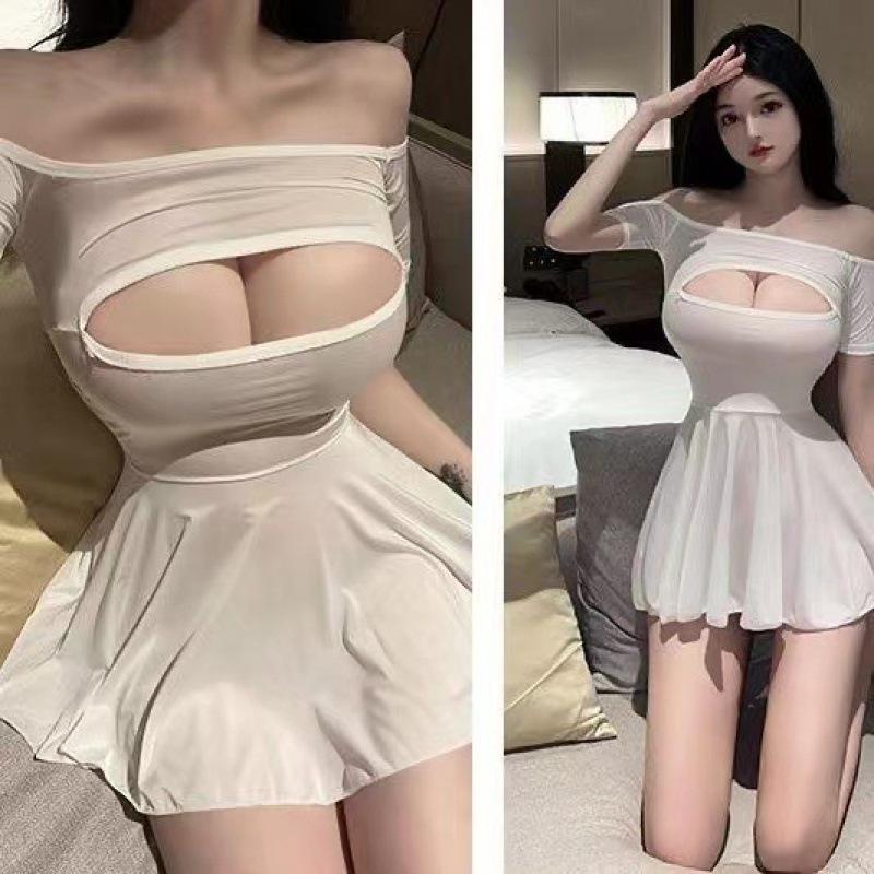 6355 Plus Size Sexy Lingerie Nightgown - Women's Drip Temptation