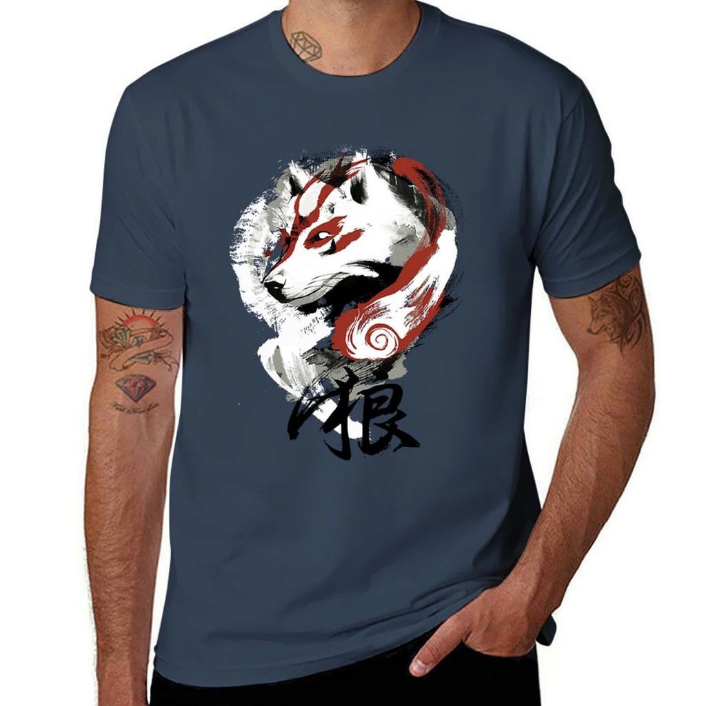 Wolf T-Shirt Man T Shirt Graphic Cotton T Shirt Pack T-Shirt