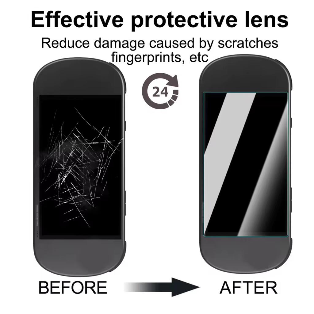 [1+2Pcs] For Trimui Smart Pro Hard Carrying Case Bag+2Pcs 9H Tempered Glass Film Screen Protector for Trimui Smart Pro Handheld Game Console