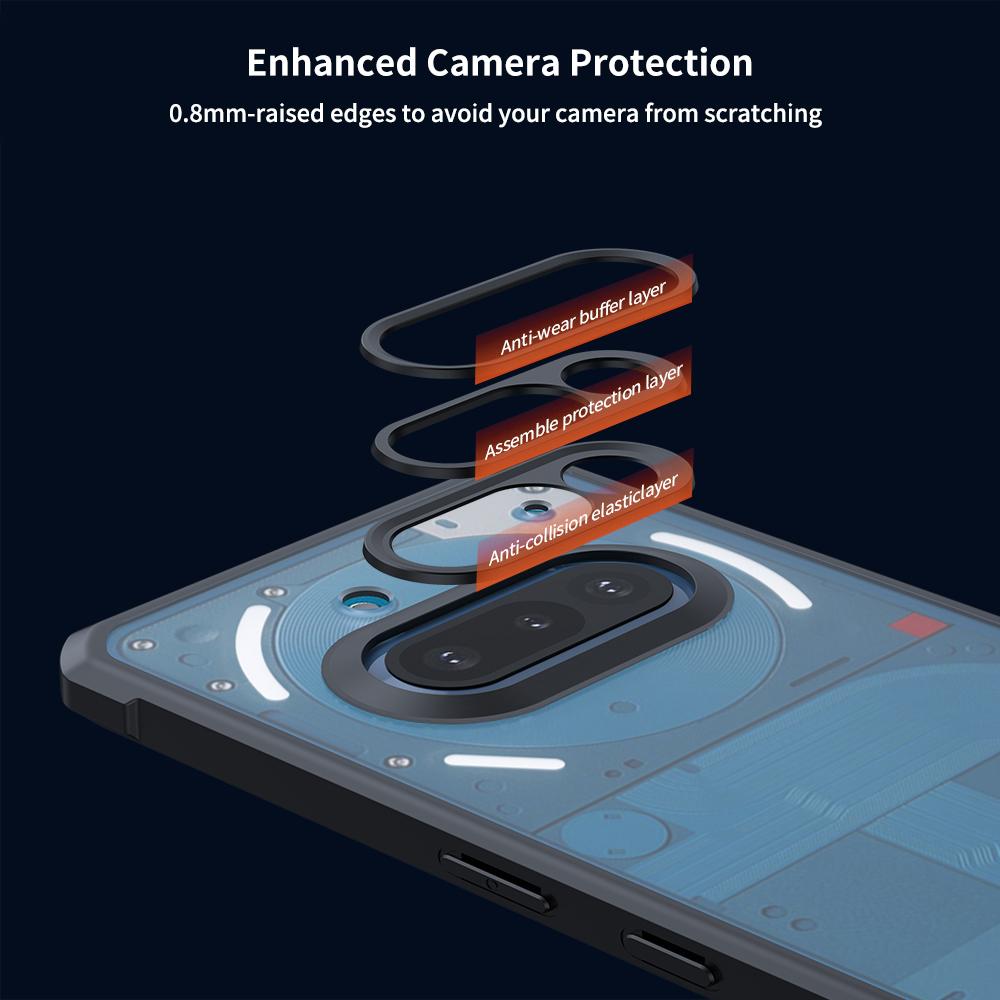 XUNDD For Nothing Phone (3a) Case Dropproof TPU+Acrylic Clear Back Phone Cover