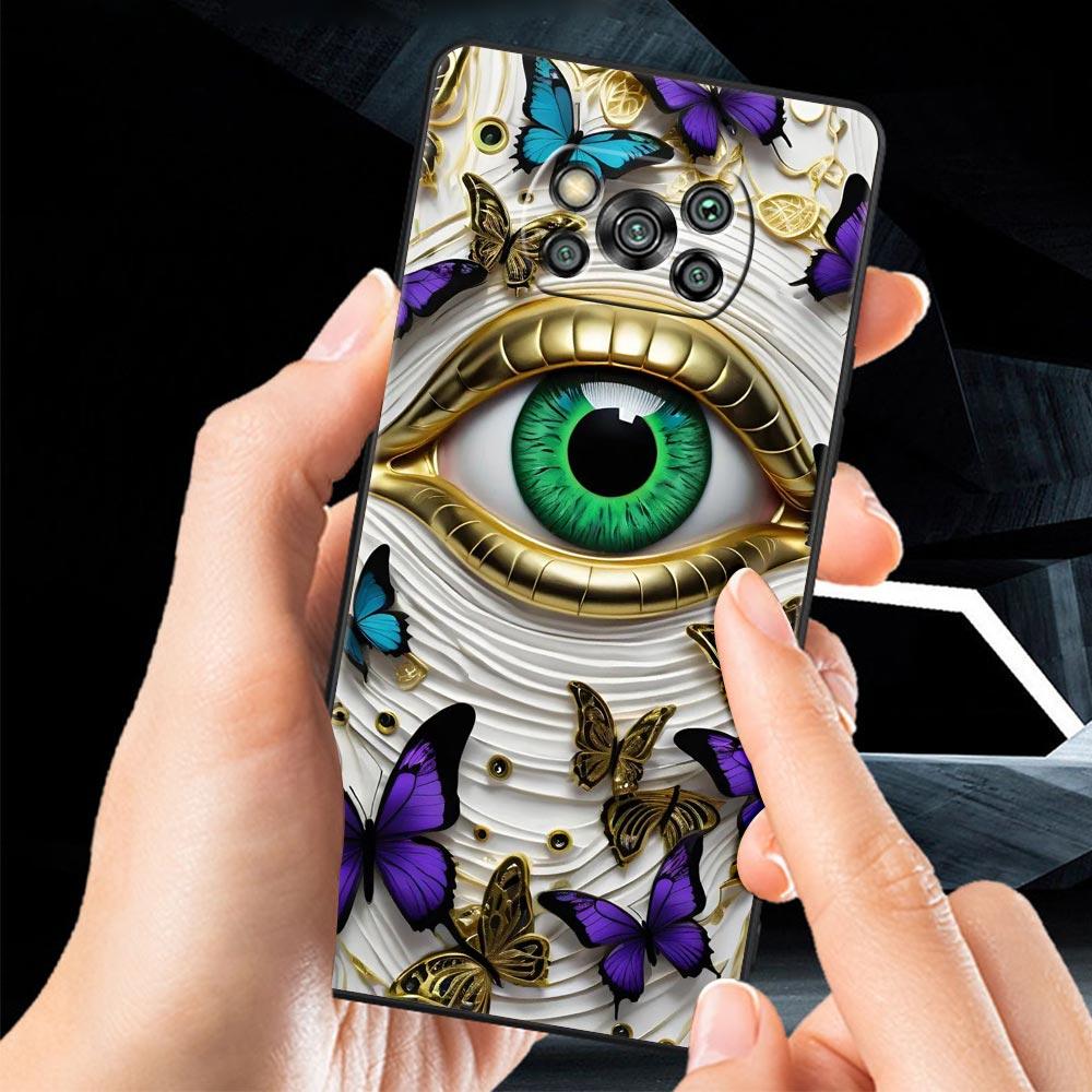 Fashion Eyelashes Eyes Phone Case Cover for Xiaomi Poco F7 Ultra F6 F5 F4 F3 X6 X5 X4 X3 NFC C51 C55 M4 GT 5G Soft TPU Shell