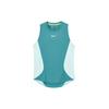 Court Slam Dri-Fit Logo Ronde Hals Comfortabel Casual Mouwloos Vest Heren Tops Mineraalblauw Wit HQ6406-379