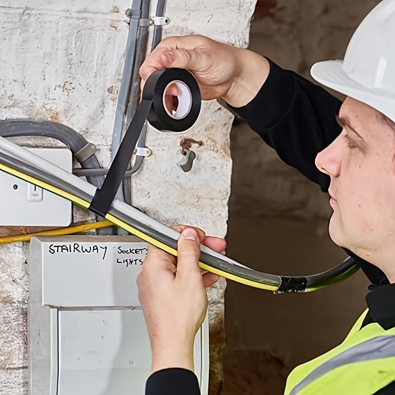 10 Pieces of PVC Electrical Insulation Tape - Strong Adhesive, Heat-resistant and Weather-resistant, Moisture-proof, Durable