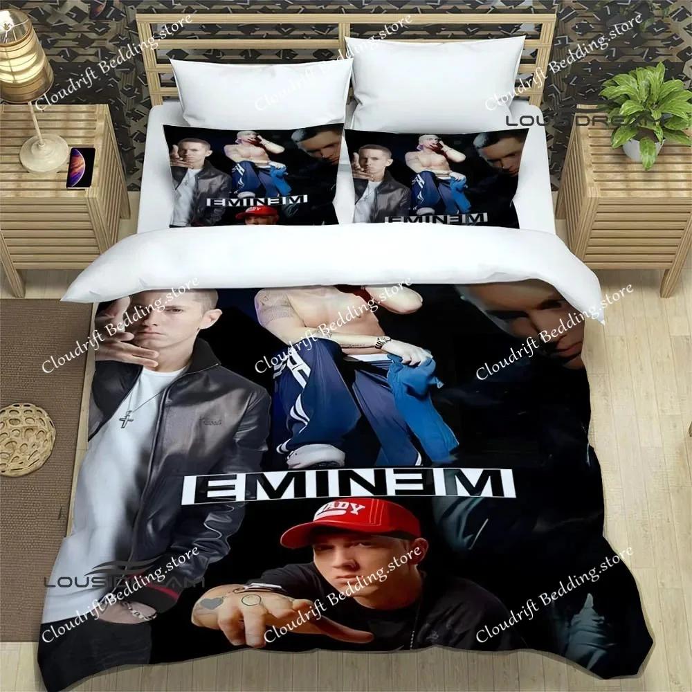 Eminem Hip -hop Singer Print Bedding Sets Exquisite Bed Supplies Set Duvet Cover Comforter Set Bedding Set Luxury Birthday Gift0