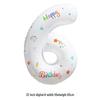 32" Rainbow Jelly Gradient Aluminum Foil Balloon for Birthday, Festival, Wedding Party Decorations