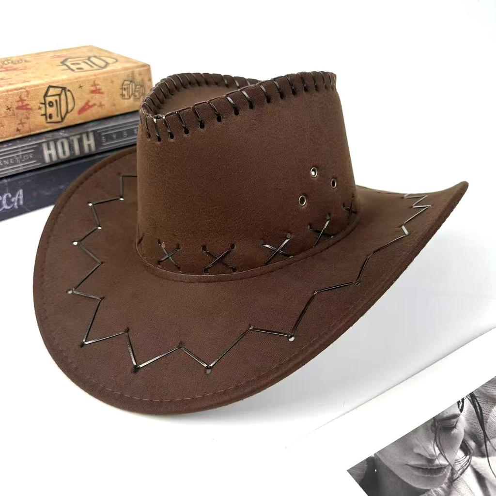 Vintage Western Cowboy Hat Summer Travel American Men'S And Women'S Shade Sunscreen Hat Knight Hat Jazz Hat