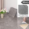 NINETAI Peel And Stick Floor Tile, 50pcs Vinyl Plank Wood Grain Look 11.81in*11.81in/48 Sq.Ft, Kitchen Mats For Floor