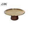 Stylish Dessert Dish Stainless Steel Fruit Plate for Kitchen Counter, Modern Pedestal Serving Elegant Tray, Multi-use Platter Dining Table Home Decor