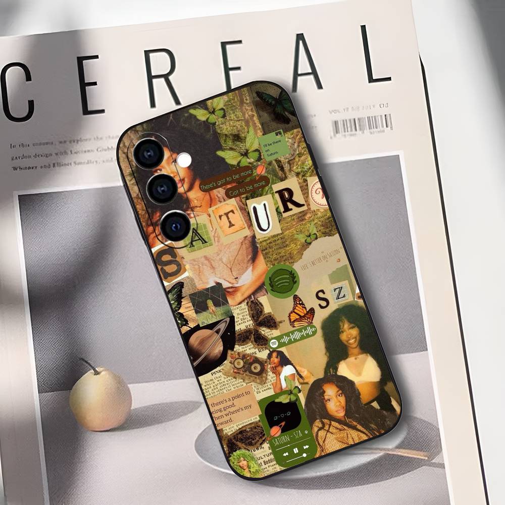 Rapper S-SZA Phone Case For Samsung Galaxy A73,A72,A71,A70,A53,A52,A51,Soft Silicone Black Cover