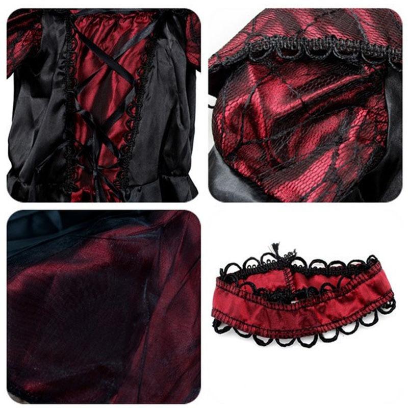 Halloween Wicked Queen costume, girl vampire witch costume