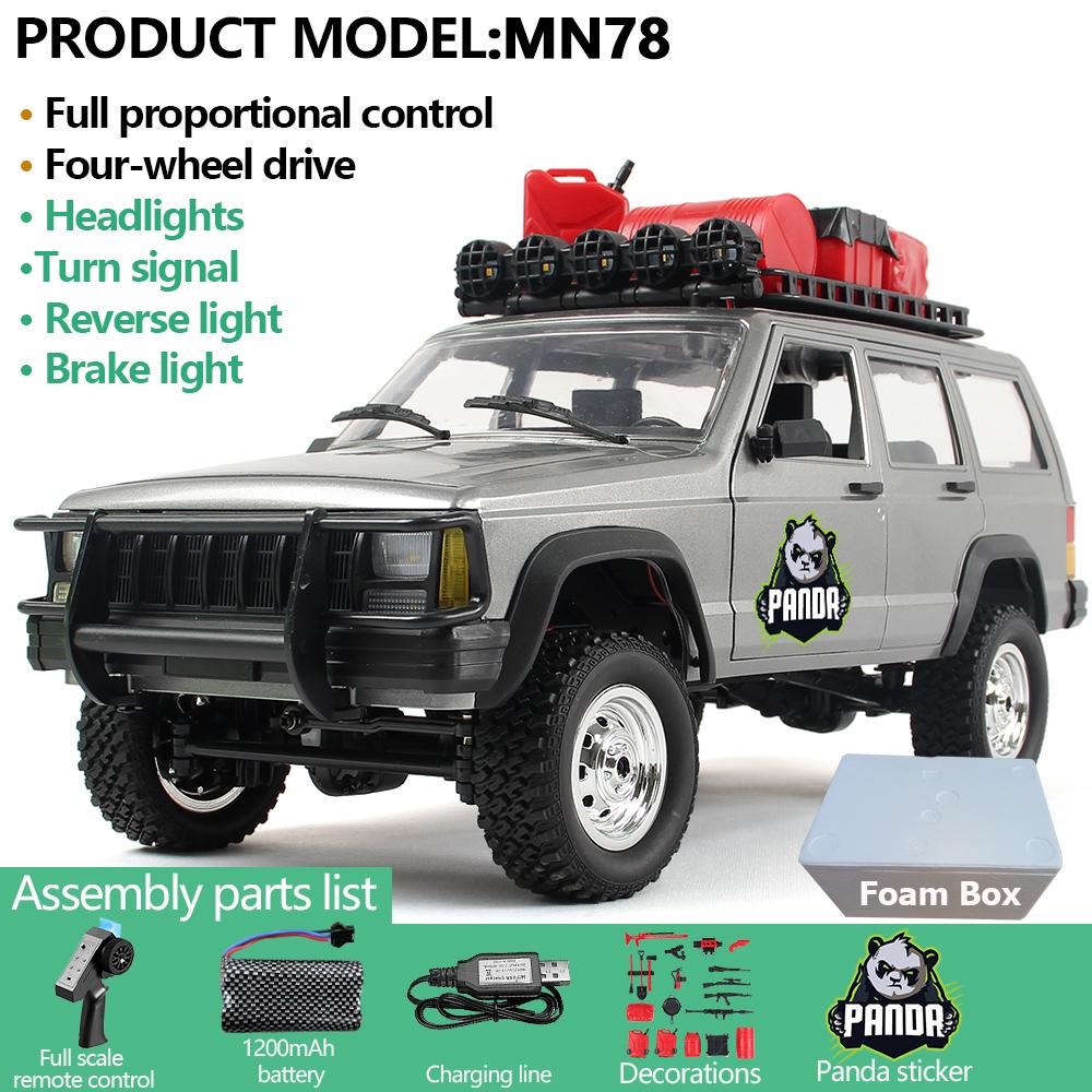 AAYD1 MN78 1:12 RC Car MN Model RTR Version RC Car 4WD 280 Motor Professional Off-Road RC 2.4G Remote Control Car For Boys Gifts