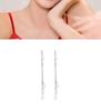 S925 Sterling Silver Water Drop Tassel Earrings - 2026 Elegant, Versatile, High-End Long Dangle Design for Girls