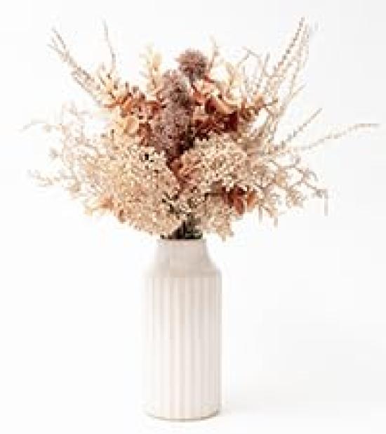 WillingYou Suspension Murale Fleur Séchée Fleur Séchée Artificielle Photo 1 Bouquet Beige, Bouquet, Style, Fleur, Faux, Séance Photo Pré-mariage, Entrée,