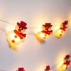 Christmas Snowman String Lights Garland 3M 20LED Muppet Light String Christmas Decorations For Home 2025 Navidad Gift