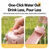 with Detachable Strap Pet Water Bottle 2-in-1 Pet Drinking Bottle Cute Pet Feeder  Pets Using