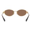 Coach 7192D C Logo Metal Irregular Shape Sunglasses Unisex sunglasses Gold 0HC7192D-944113
