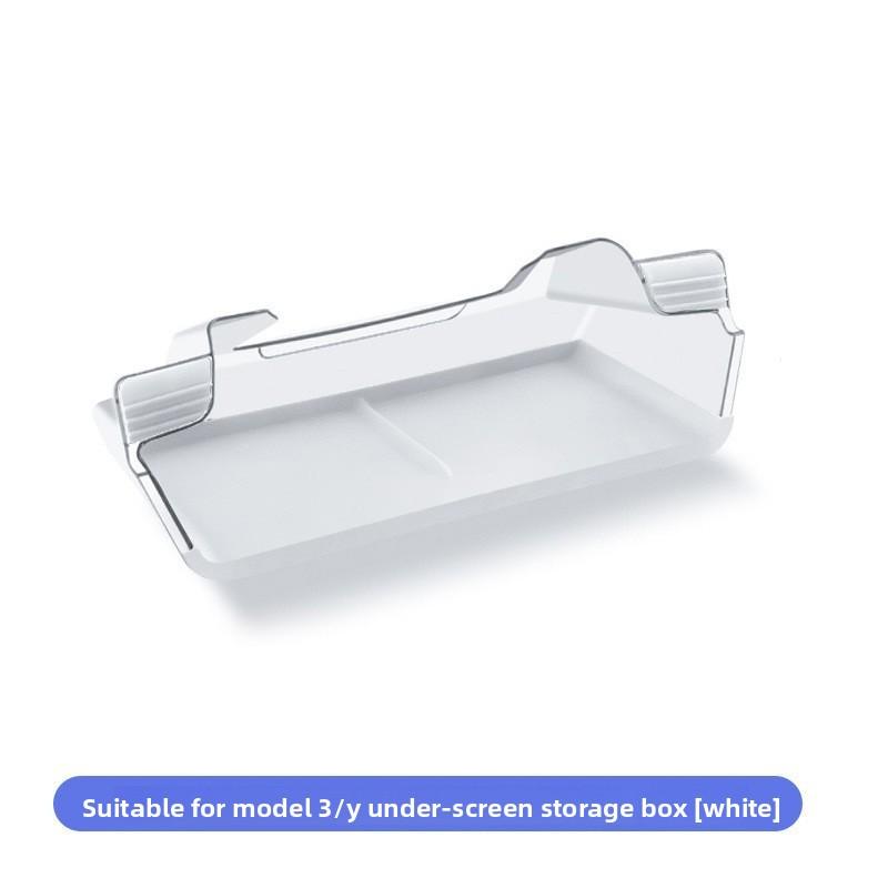 Car Sticker For Tesla 3 Y Juniper Highland 2025 2026 ETC Card Storage Box Ice Crystal Transparent Box Wholesale Car Accessories