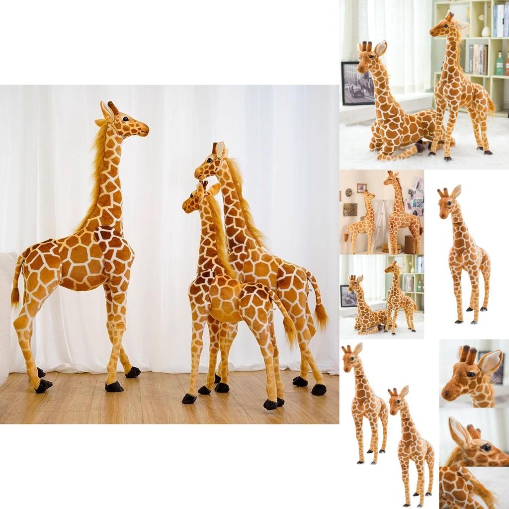 Realistic Giraffe Plush Toy For Kids Perfect Photo Prop And Gift For Birthdays And Holidays