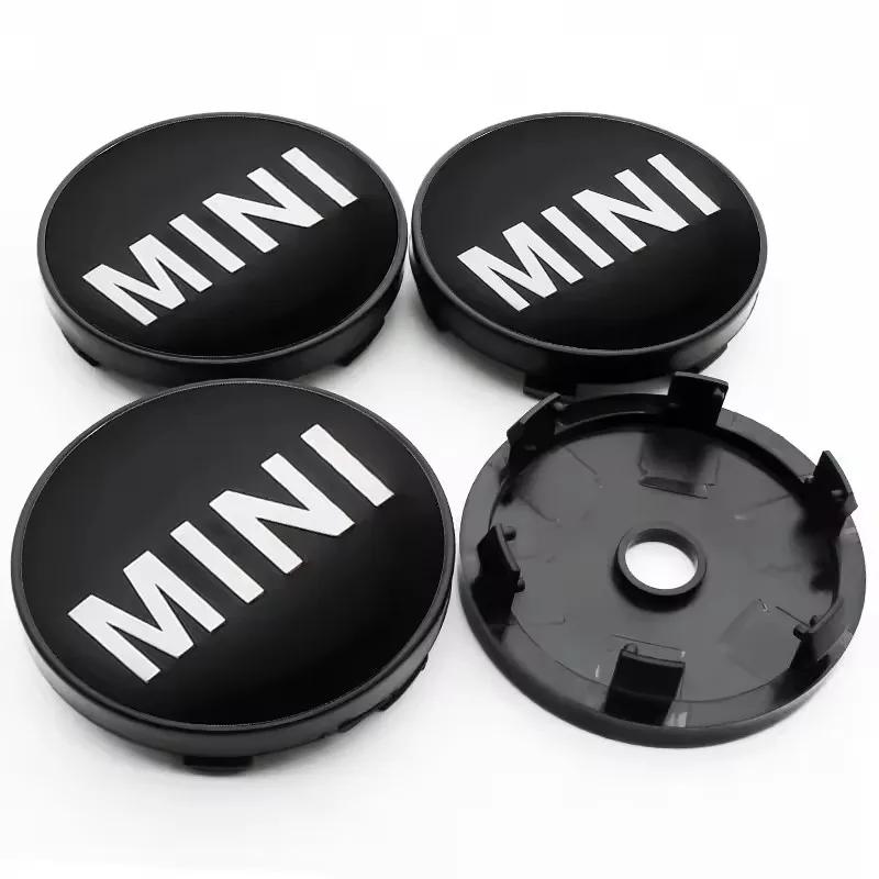4Pcs 60mm Car Wheel Center Hub Caps Rim Cover Emblem Badge For MINI Cooper One S JCW R56 R53 R57 R60 R59 F54 F55 F56 Accessories