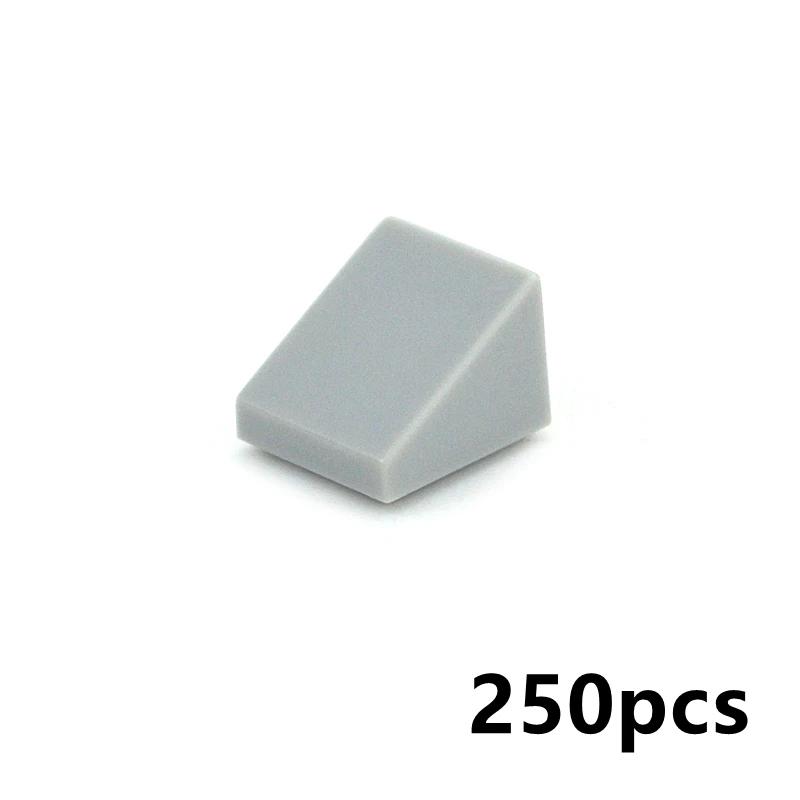 250Pcs Color Building Blocks Figure Smooth Slope Bevel Bricks 54200 1x1 Educational Creative Size Compatible With Toys for Child