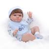 Cloveray Reborn Doll 22-inch Cute Baby Doll with Changeable Clothes & Soothing Newborn Doll, Handmade Realistic Lifestyle Baby Doll with Magnetic